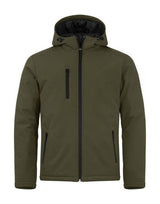 Clique Padded Hoody Softshell — Fog Green