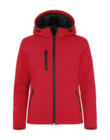 Clique Ladies Padded Softshell Hoody — Red