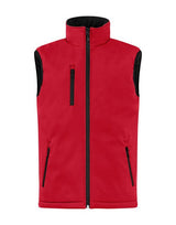 Clique Padded Softshell Vest — Red