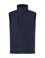Clique Padded Softshell Vest — Dark Navy