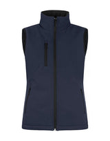Clique Ladies Padded Softshell Vest — Dark Navy
