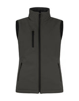 Clique Ladies Padded Softshell Vest — Dark Grey