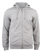 Clique Premium OC Full Zip Hoody — Grey Melange