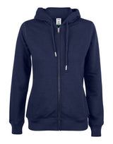 Clique Ladies Premium OC Full Zip Hoody — Dark Navy