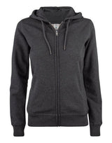 Clique Ladies Premium OC Full Zip Hoody — Anthracite Melange