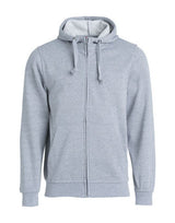 Clique Basic Hoody Full Zip Men's — Grey Melange