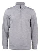 Clique Basic Active Half Zip Junior — Grey Melange