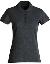 Clique Ladies Basic Polo — Anthracite Melange