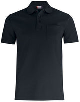 Clique Basic Polo With Pocket — Black