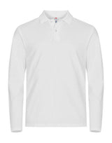 Clique Stretch Premium L/S Polo — White