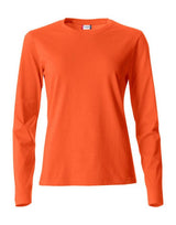 Clique Ladies L/S Basic-T — Blood Orange