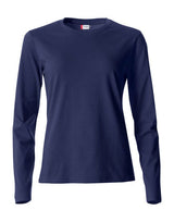 Clique Ladies L/S Basic-T — Dark Navy
