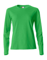 Clique Ladies L/S Basic-T — Apple Green