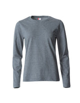 Clique Ladies L/S Basic-T — Grey Melange