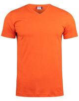 Clique Basic-T V Neck — Blood Orange