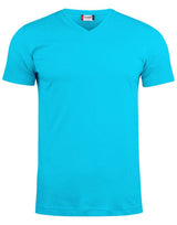 Clique Basic-T V Neck — Turquoise
