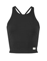 Craft Collective Cropped Singlet — Black