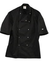 Dennys Short Sleeve Chef's Jacket — Black