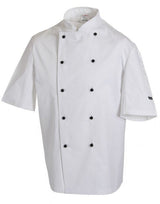 Dennys Removable Stud SS Chef Jacket — White