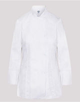 Dennys Ladies' LS Fitted Chef's Jacket — White