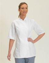 Dennys Ladies' SS Fitted Chef's Jacket — White