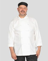Dennys Budget Long Sleeve Chefs Jacket — White