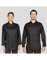 Dennys Budget Long Sleeve Chefs Jacket — Black