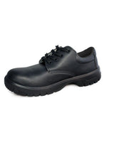 Dennys Comfort Grip Lace up Safety Shoe — Black