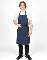 Joseph Alan Canvas Bib Apron With Pocket — Navy