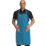 Dennys Recycled Bib Apron With Pocket — Mid Blue