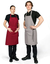 Dennys Recycled Bib Apron With Pocket — Griffin Grey