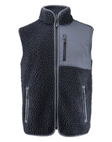 James Harvest Kingsley Fleece Vest — Navy