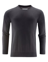 James Harvest Ashland U-Neck Knit Sweat — Black