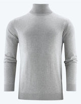 James Harvest Ashland Turtle Neck Knit — Grey Melange
