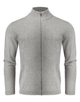 James Harvest Ashland Knitted Cardigan — Grey Melange