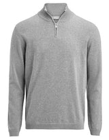 James Harvest Ashland 1/2 Zip Sweater — Grey Melange