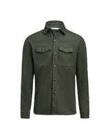 James Harvest Hicksville Overshirt — Pine Green