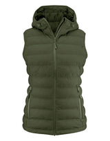 James Harvest Woodlake H Ladies Vest — Moss Green
