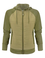 James Harvest Keyport Ladies Hood Sweat — Moss Green
