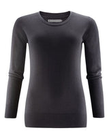 James Harvest Ashland U-Neck Ladies Knit — Black