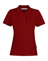 James Harvest Neptune Ladies Polo — Dark Red