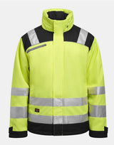 Jobman Winter Jacket Star Hi-Vis — Yellow/Navy