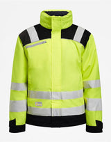 Jobman Winter Jacket Star Hi-Vis — Yellow/Black