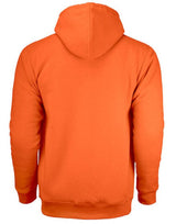 Jobman Mens Vintage Hoodie Lined — Orange/ Dark Grey