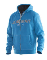 Jobman Mens Vintage Hoodie Lined — Ocean/Dark Grey