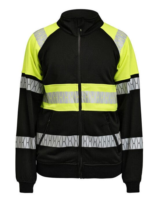 Jobman Sweatshirt Full-Zip Hi-Vis