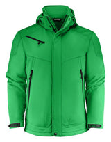 Printer Essentials Men Skeleton Softshel — Fresh Green