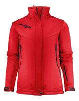 Printer Ladies Skeleton Softshell Jacket — Red