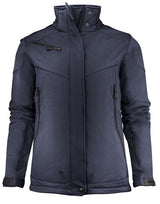 Printer Ladies Skeleton Softshell Jacket — Navy