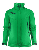 Printer Ladies Skeleton Softshell Jacket — Fresh Green
